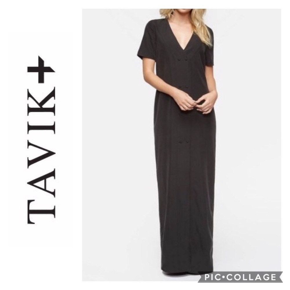 Tavik Swimwear Gray Button Front Dress NWT Medium
